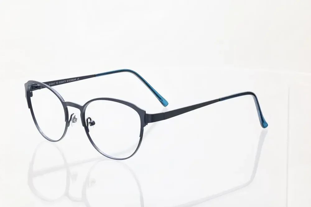 Eight to Eighty Eyewear Fanny 49-17-135mm Blue Eyeglass FRAMES ONLY - GOOD